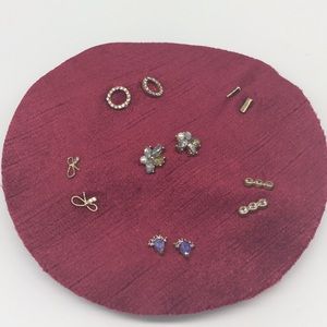 6 pair earring gift set, never used, Free People